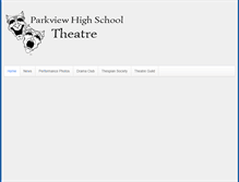 Tablet Screenshot of parkviewdrama.com